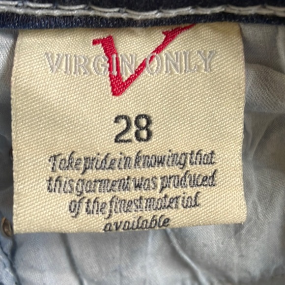 VO Jeans Trendy Tie-Dye Style Blue Straight Legs Jeans Size 28 - Picture 5 of 12